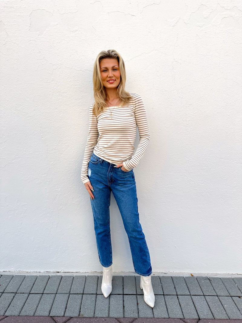 Alina Stripe Top
