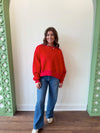 Allie Red Sweatshirt