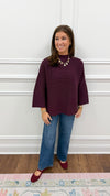 Paige Burgundy Sweater