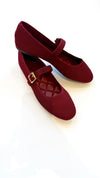 Jane Burgundy Flats