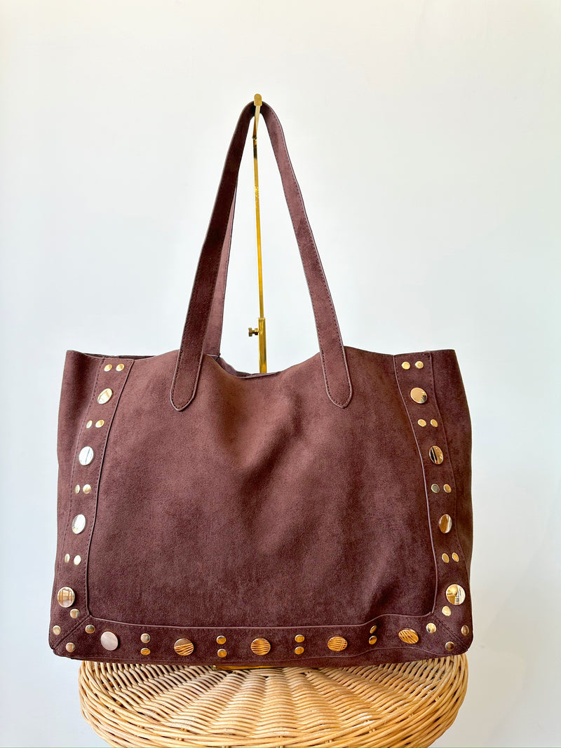Carmin Brown Tote Bag