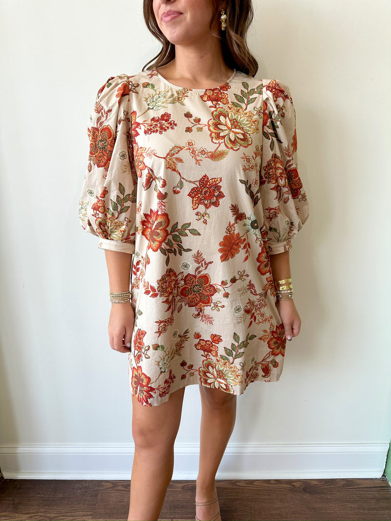 Autumn Floral Dress