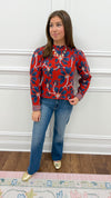 Mallory Printed Sweater