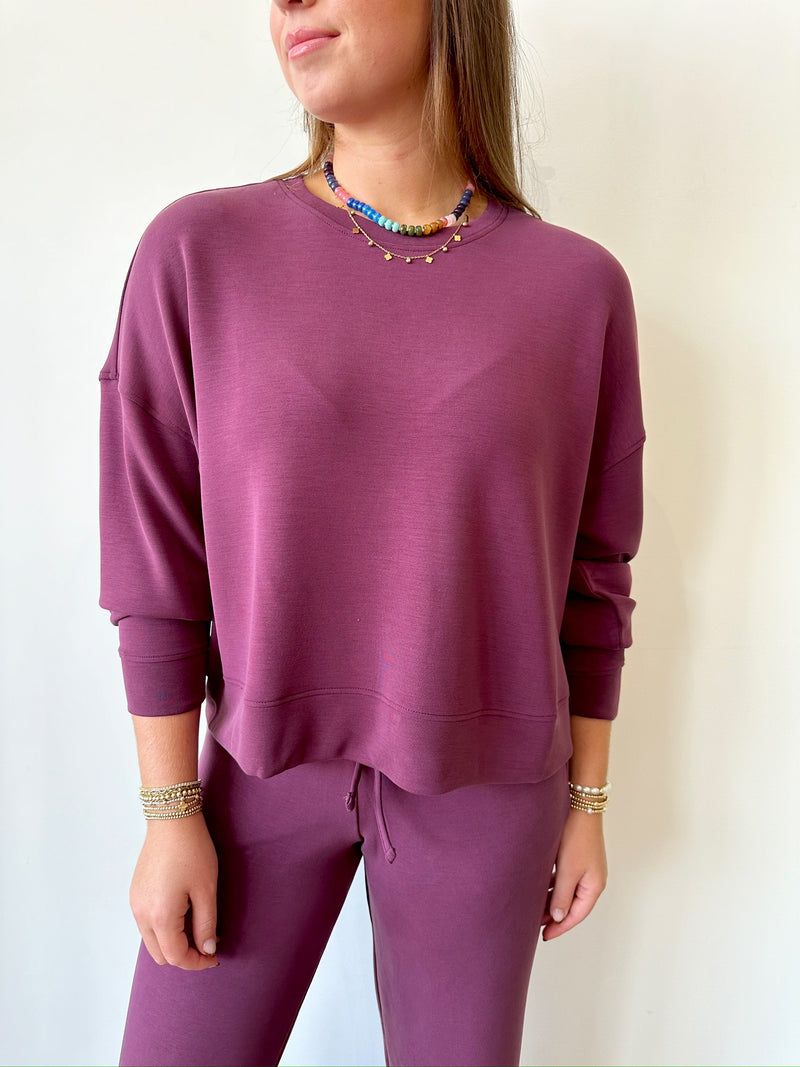 Ansley Plum Top