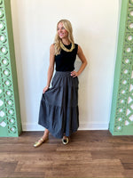 Meghan Charcoal Skirt