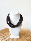 Ella Rope Necklace-Brown