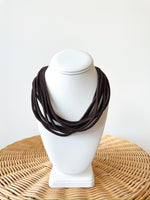 Ella Rope Necklace-Brown