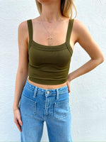 Basic Brami Top Moss