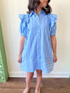 Sophie Striped Dress- Blue