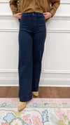 Annie Wide Leg Jeans-Navy