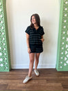Kate Black Striped Shorts