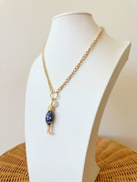 Whit Fish Charm Necklace