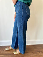 Lexie Patch Pocket Jeans-Dark