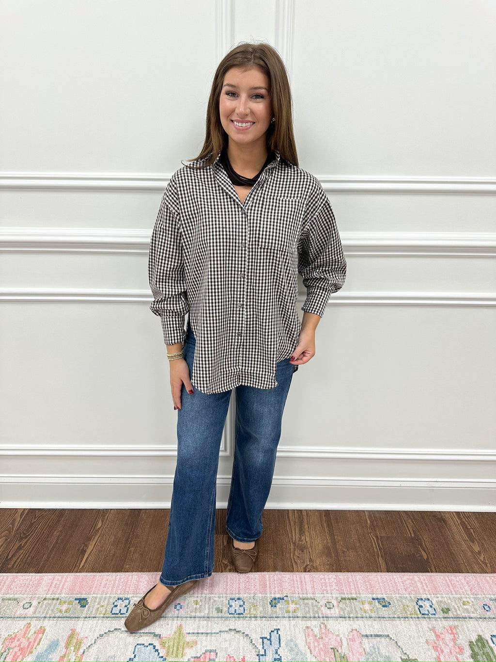 Brylie Gingham Top