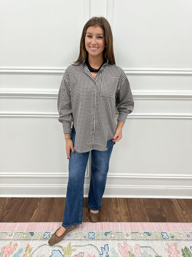 Brylie Gingham Top
