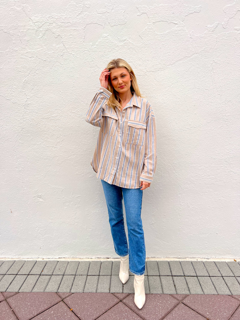 Aubree Striped Top