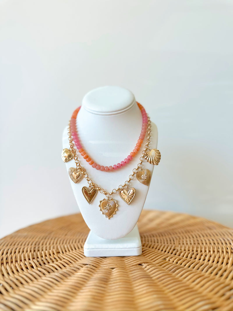 Emma Heart Charm Necklace