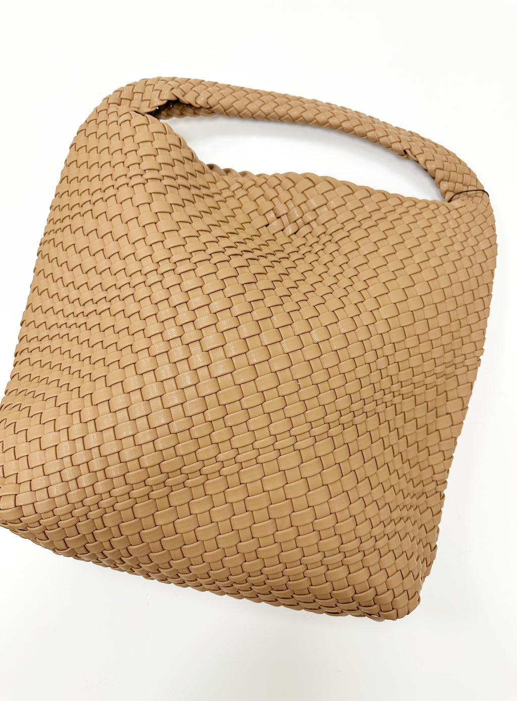 Brooke Woven Tote Bag- Taupe