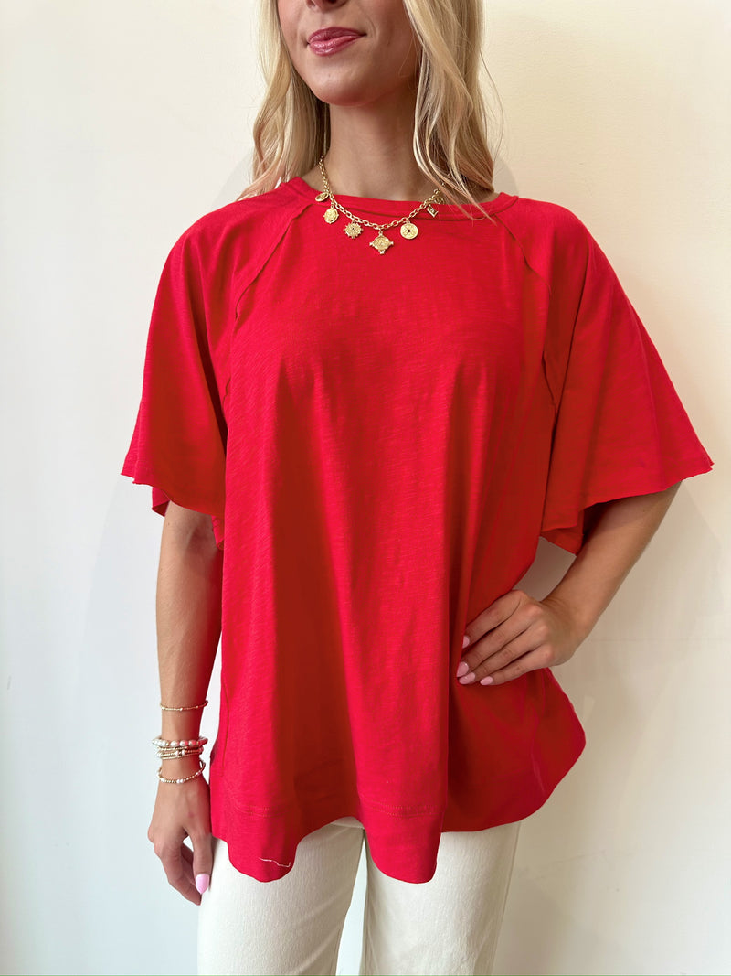 Carla Red Top