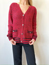 Keaton Red Cardigan