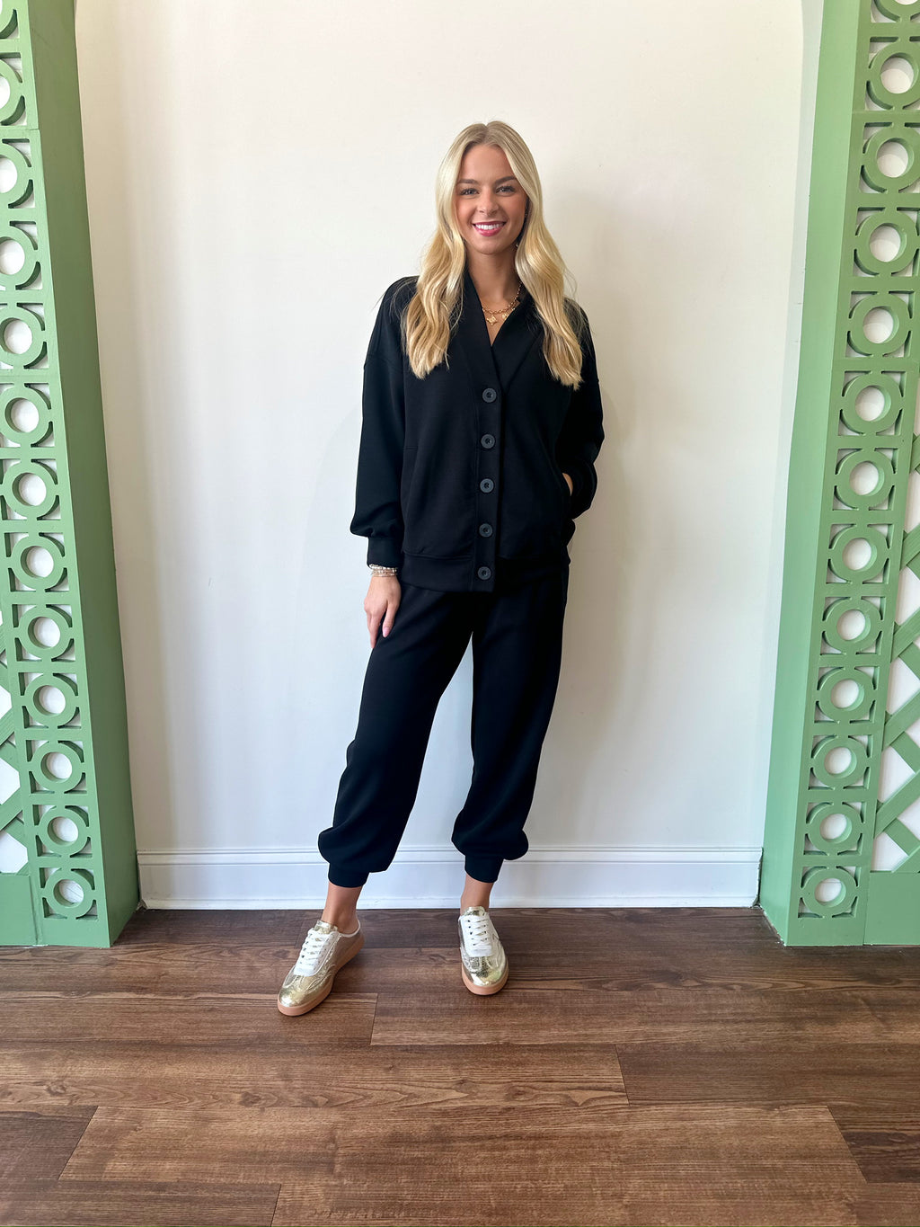 Macie Black Joggers