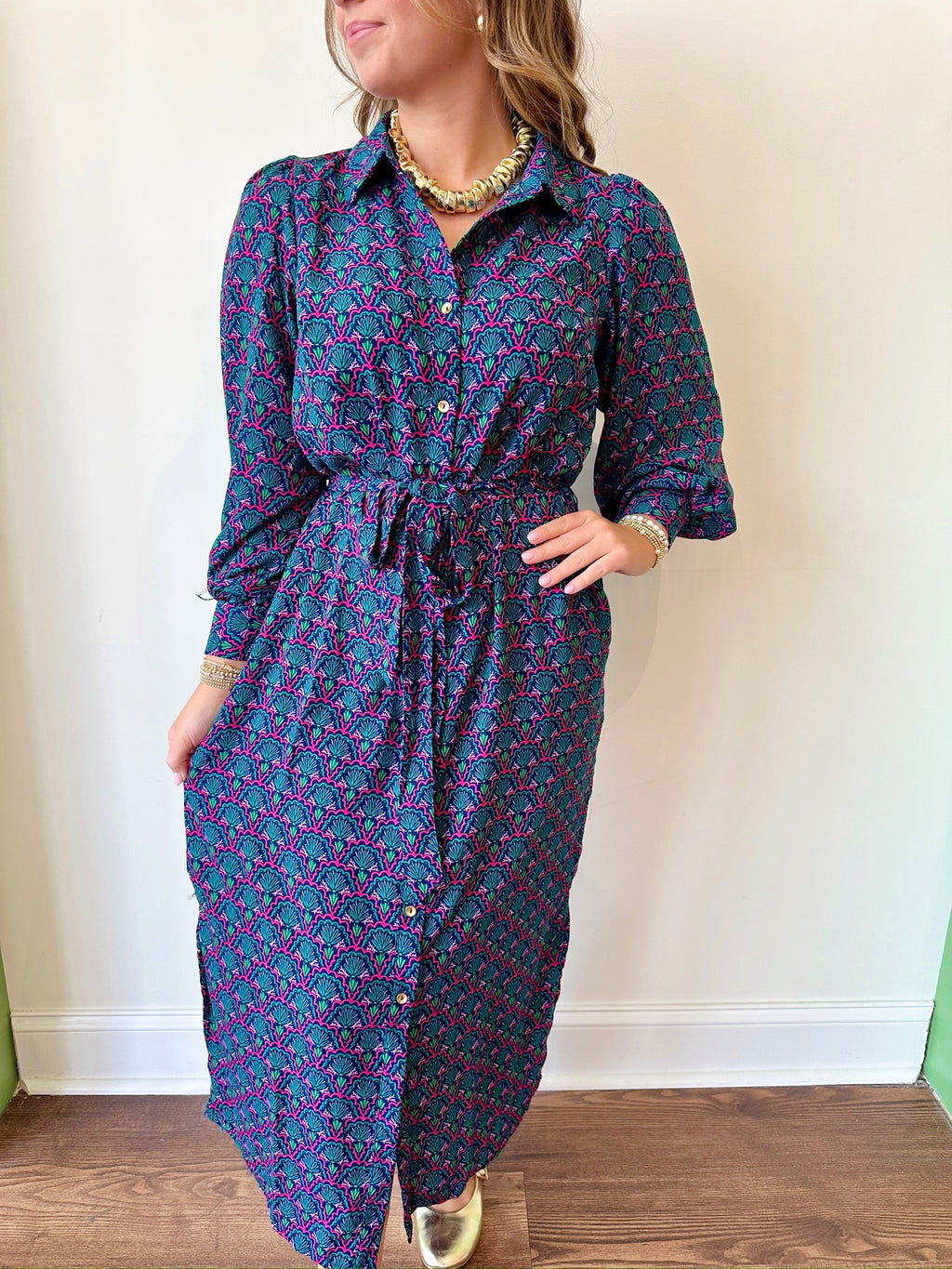 Ava Printed Dress