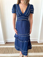 Anastasia Navy Dress