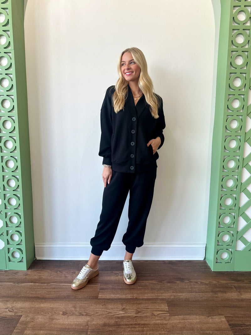 Macie Black Joggers