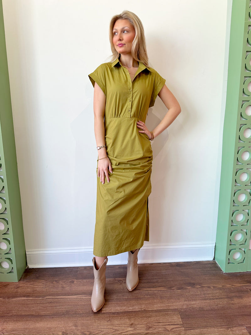 Harmony Olive Dress