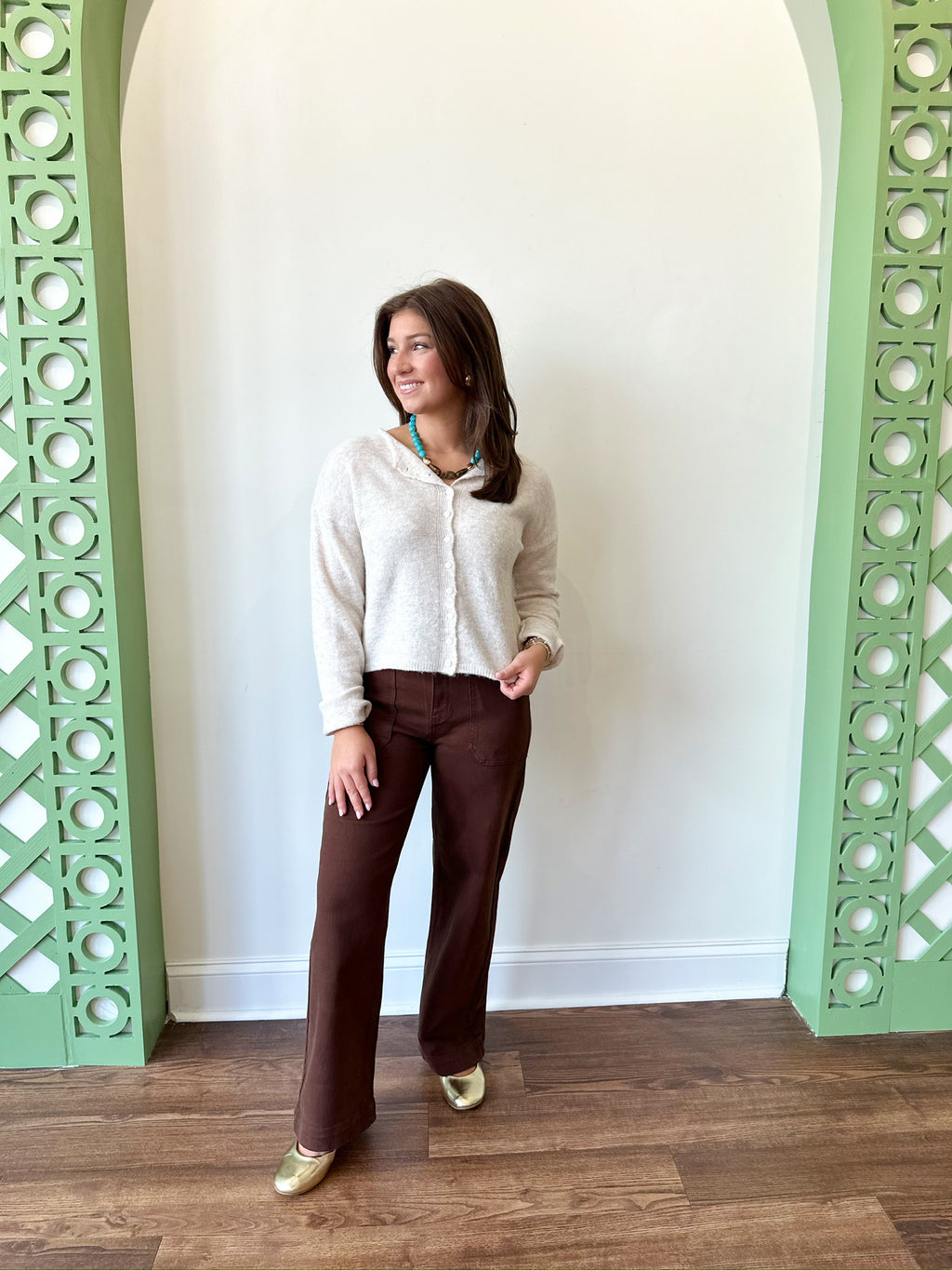 Taylor Oatmeal Cardigan