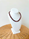 Harper Beaded Necklace-Burgundy