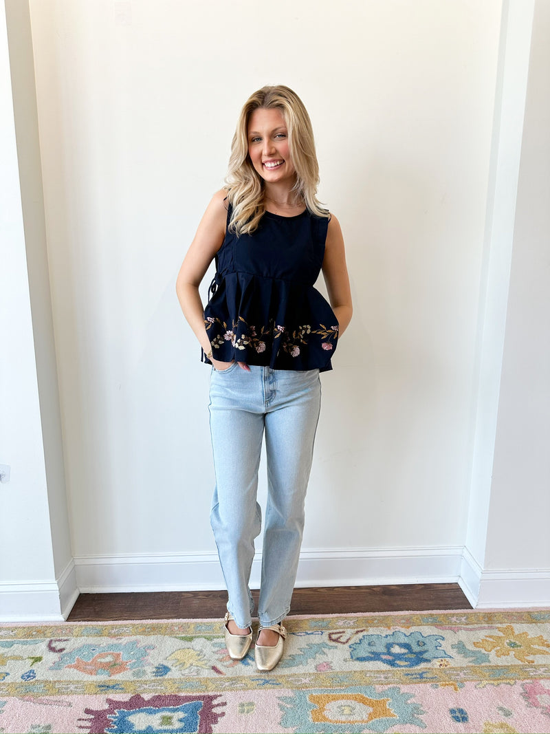 Rori Navy Top