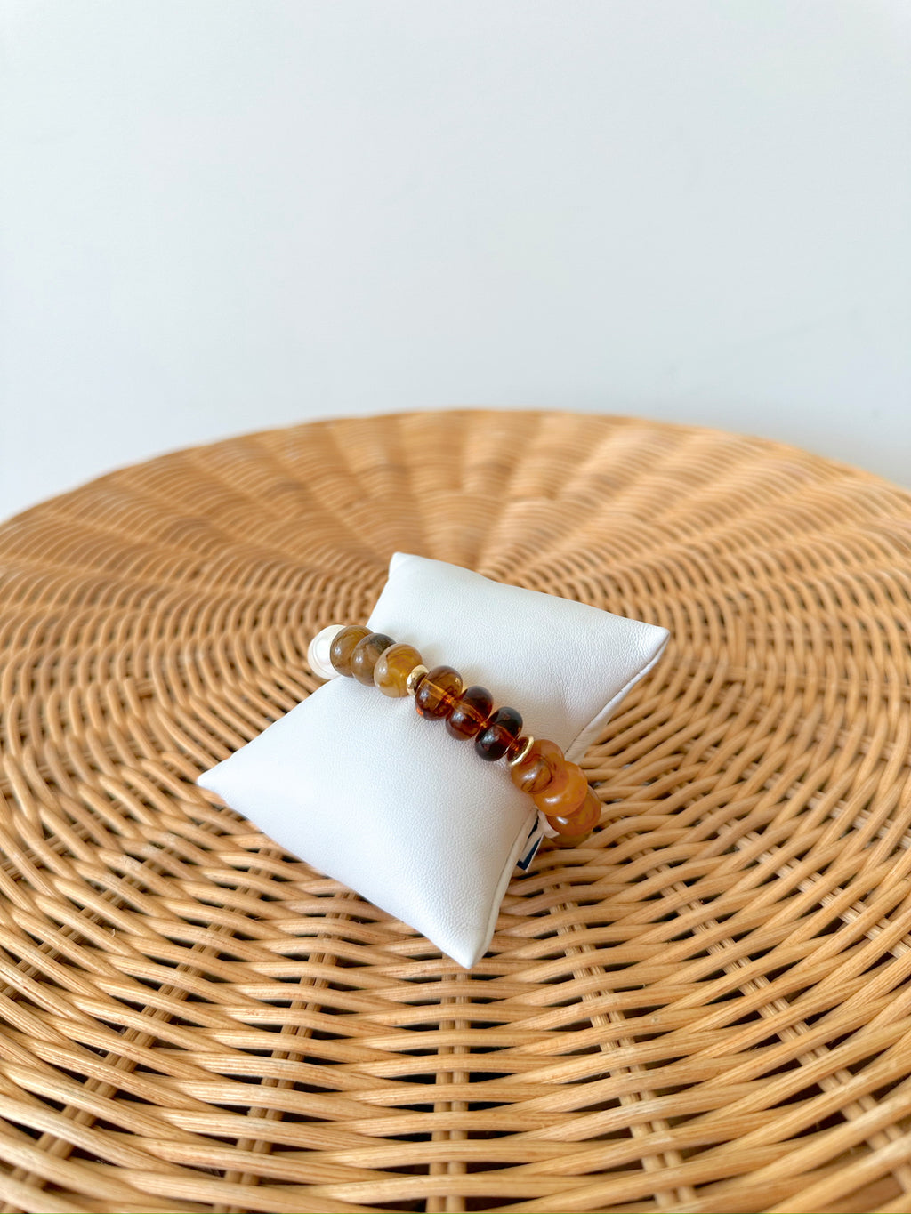 Sallie Beaded Bracelet- Brown