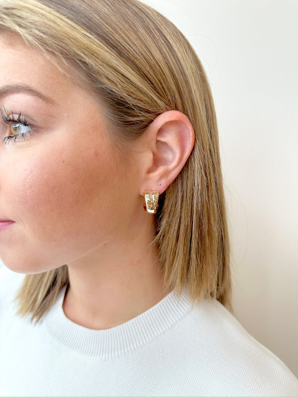 Demi Textured Hoops