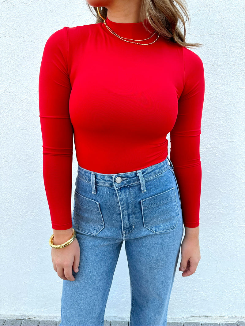 Sara Bodysuit Red