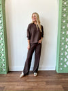 Ansley Espresso Top