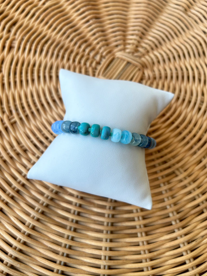 Mallory Beaded Bracelet- Blue