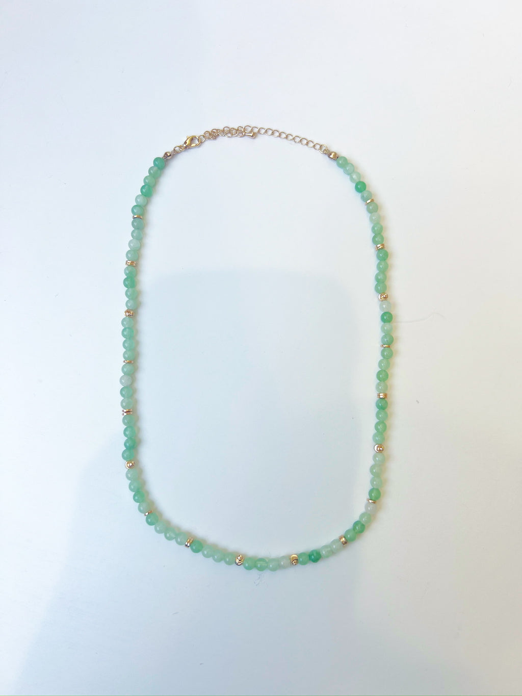 Peyton Beaded Necklace-Mint