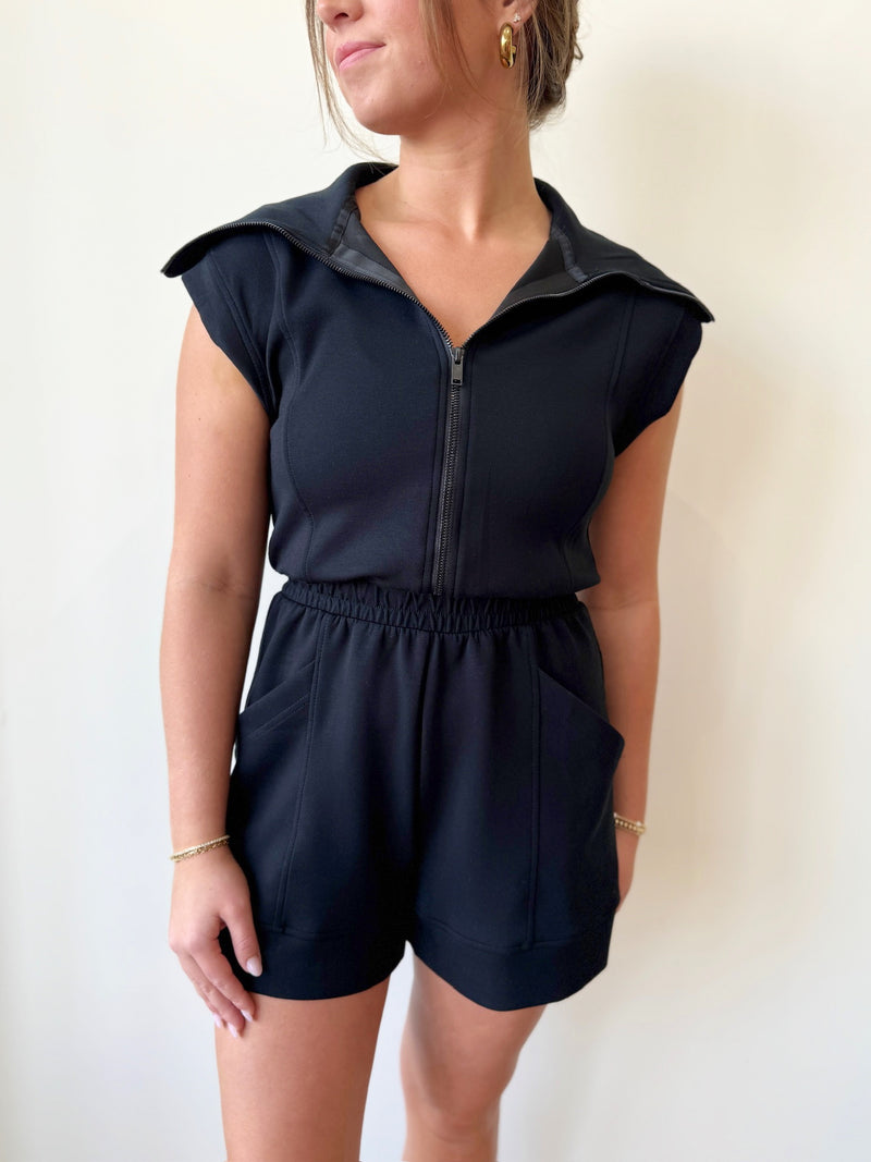 Erica Black Romper