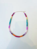 Jordan Beaded Necklace- Dark Multi