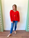 Sadie Knit Cardigan- Red