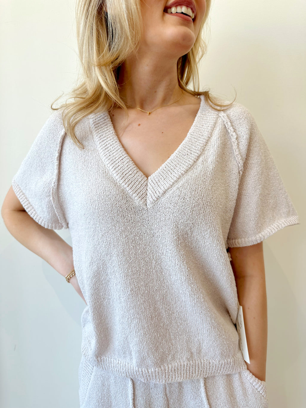 May Coconut Knit Top