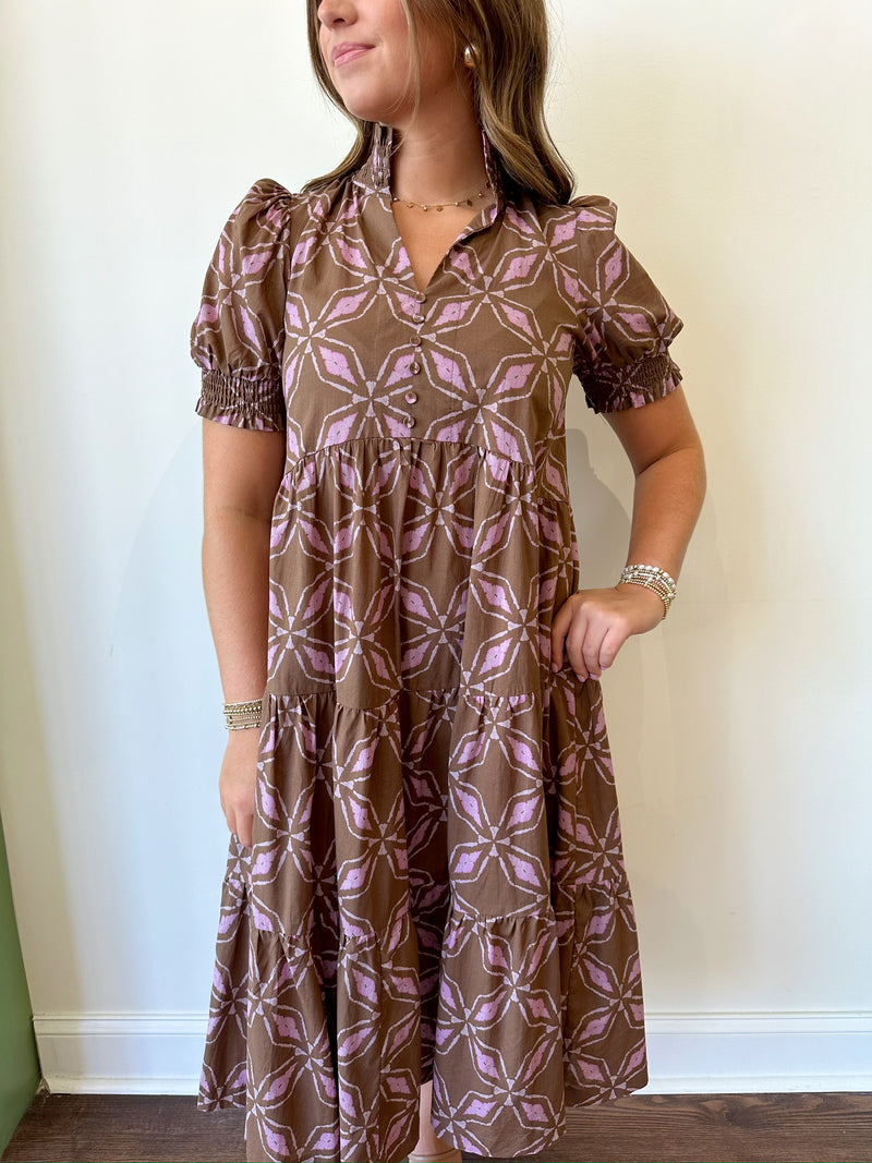 Meredith Printed Dress