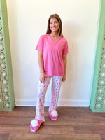 Highlands  PJ Tee- Pink