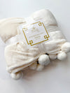 Cozy Pom Pom Throw Blanket