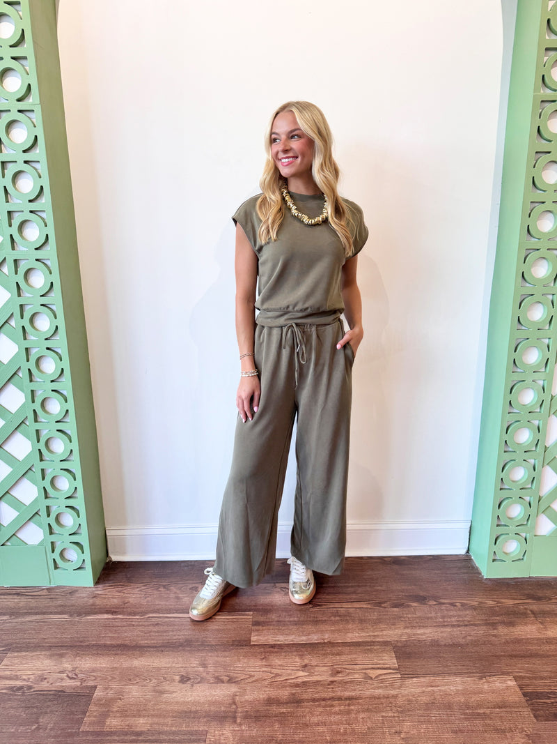Amara Olive Top
