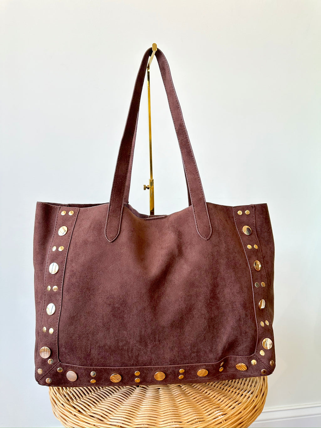 Carmin Brown Tote Bag
