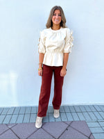 Donna Leather Top