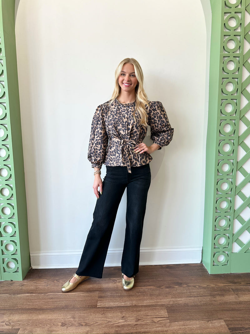 Hazel Leopard Top