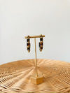 Carmin Studded Hoops-Tortoise